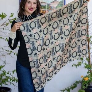 NWOT Rodeo Quincy Johnny Rose Wild Rag/scarf